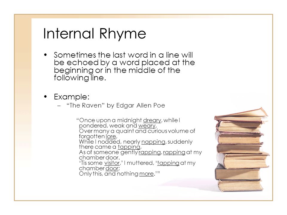 Poetic Devices Rhyme Final Word Sounds That Repeat At The End Of