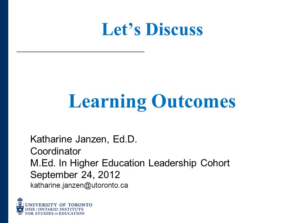Let’s Discuss Katharine Janzen, Ed.D.