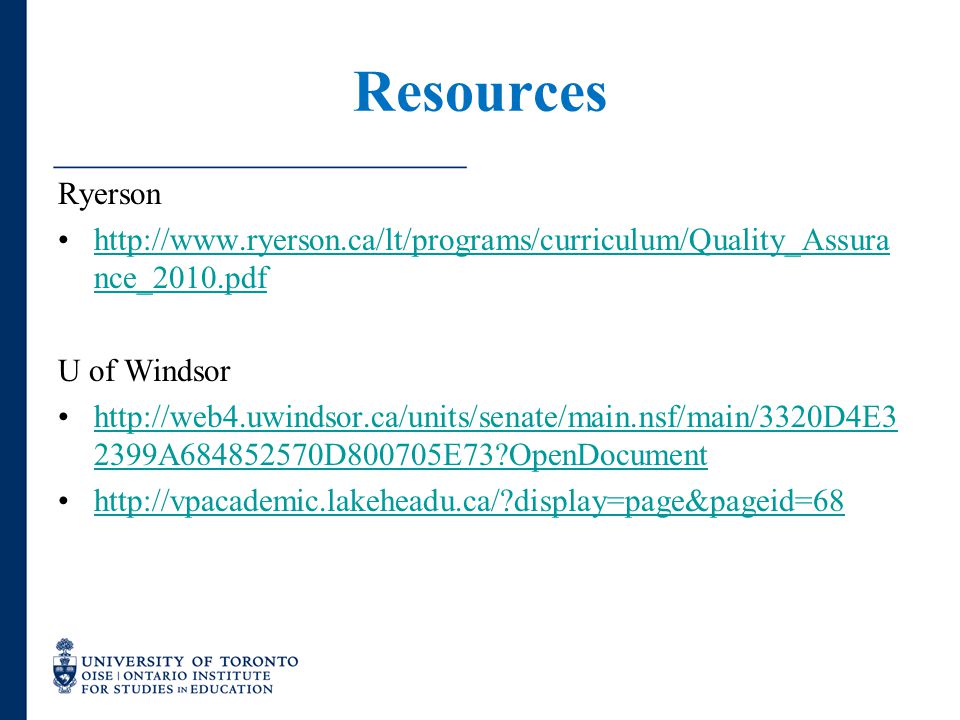 Resources Ryerson   nce_2010.pdfhttp://  nce_2010.pdf U of Windsor A D800705E73 OpenDocumenthttp://web4.uwindsor.ca/units/senate/main.nsf/main/3320D4E3 2399A D800705E73 OpenDocument   display=page&pageid=68