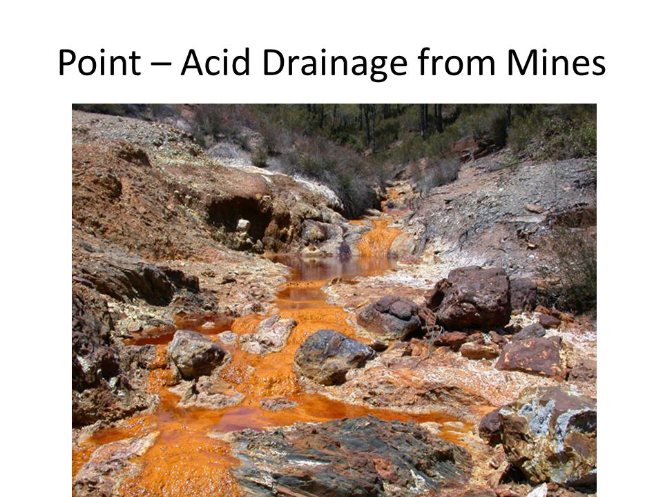 Point – Acid Drainage from Mines