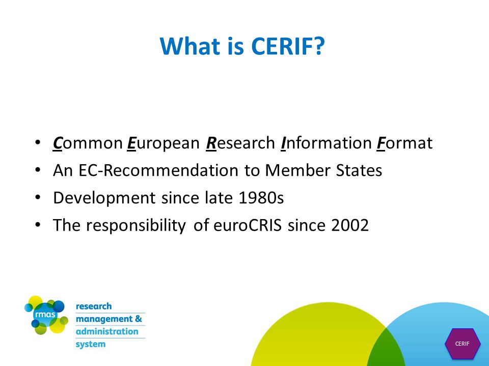 What is CERIF.