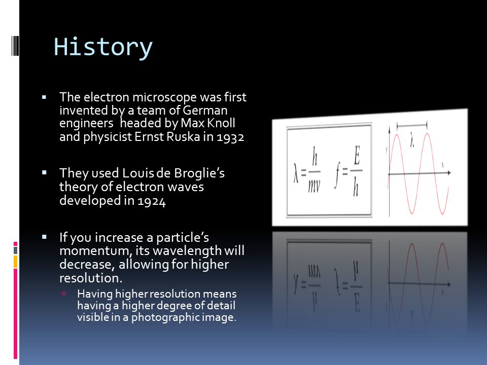 Groups: WA 2,4,5,7. History  The electron microscope was first invented by a team of German engineers headed by Max Knoll and physicist Ernst Ruska in. - ppt download