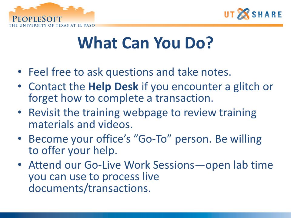 Miner Mall Assets Welcome To Training Why Peoplesoft