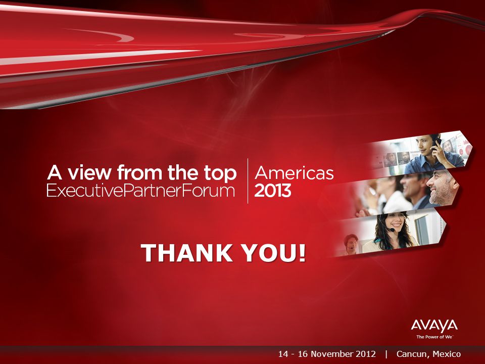 THANK YOU! November 2012 | Cancun, Mexico