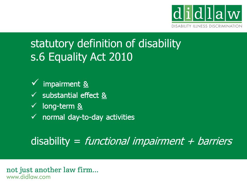 Centre:Forum THE PURSUIT OF HAPPINESS Mental health and employment law   disability discrimination  reasonable adjustments  ill health dismissals   useful. - ppt download