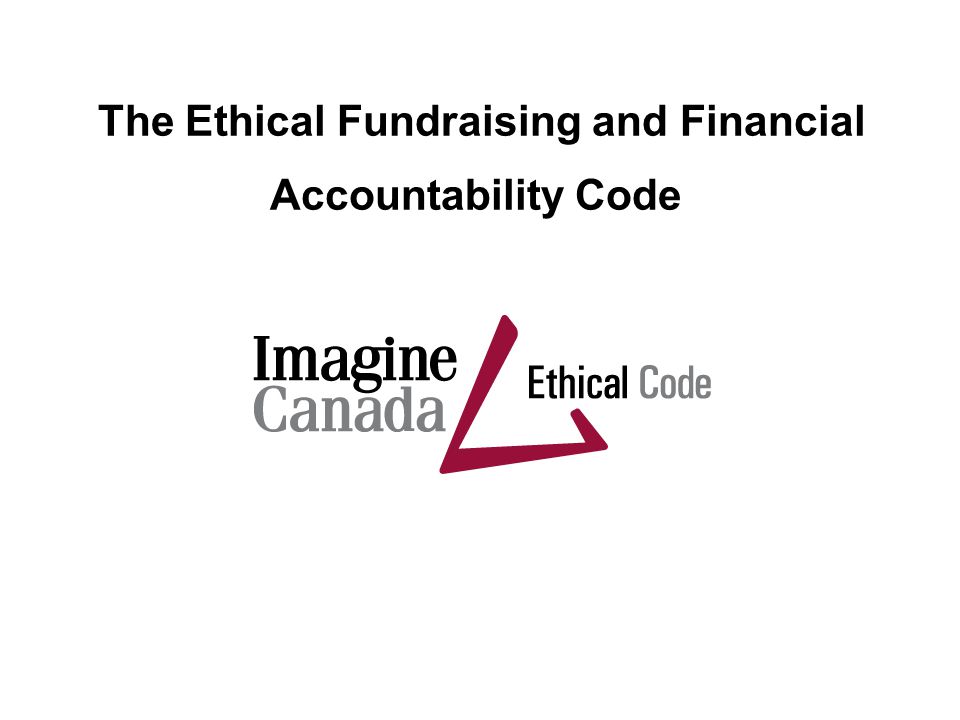 The Ethical Fundraising and Financial Accountability Code