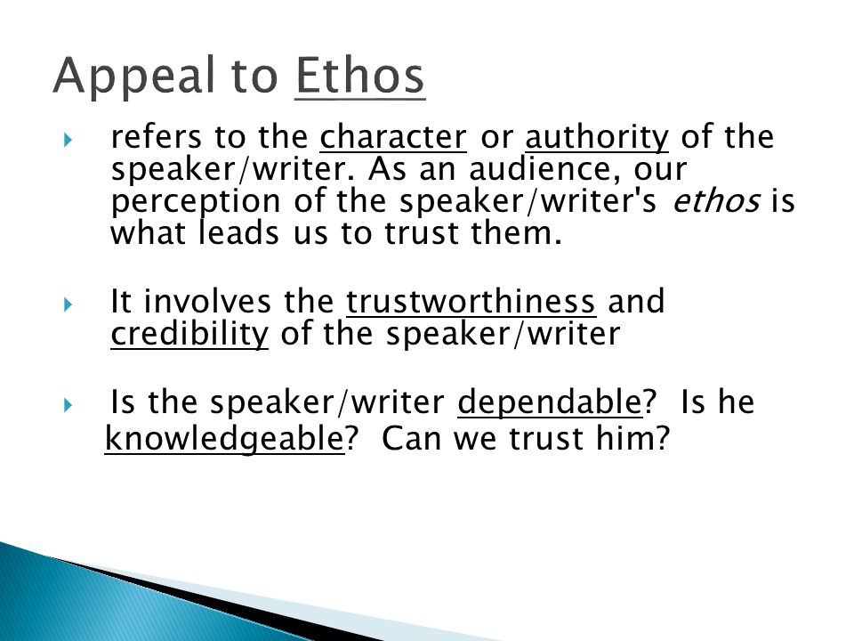  refers to the character or authority of the speaker/writer.