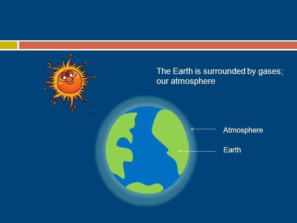Atmosphere Earth The Earth is surrounded by gases; our atmosphere