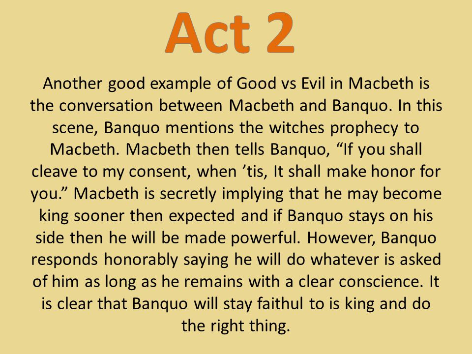 good vs evil examples