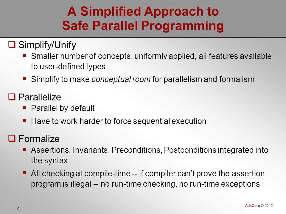 Parallel Specification and Implementation Language A Simplified ...