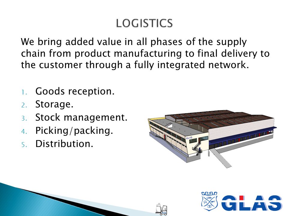We bring added value in all phases of the supply chain from product manufacturing to final delivery to the customer through a fully integrated network.