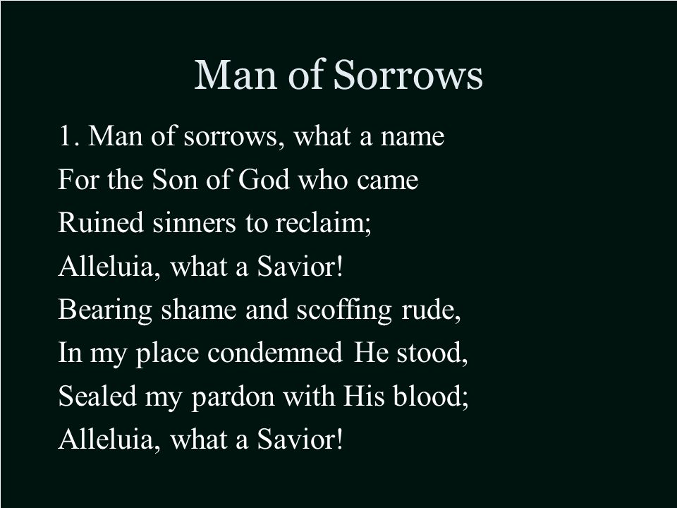 Man of Sorrows 1.