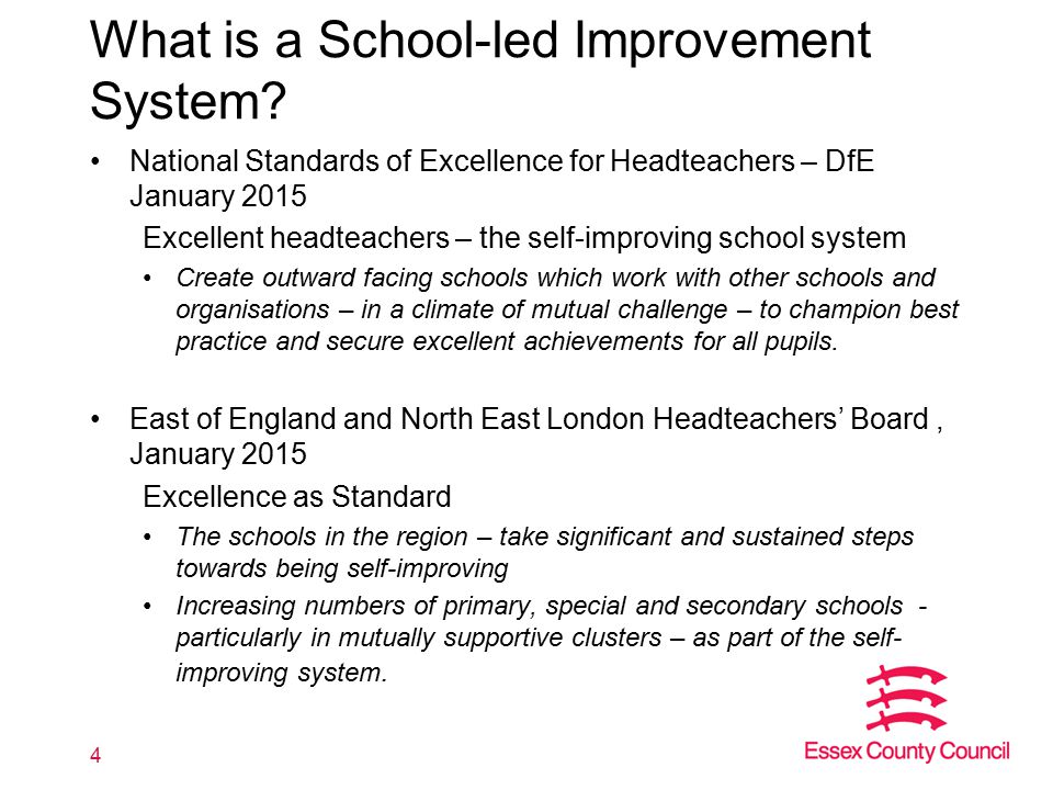 What is a School-led Improvement System.
