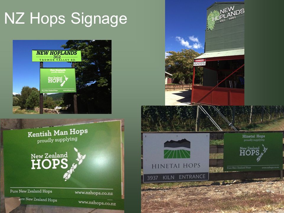 NZ Hops Signage