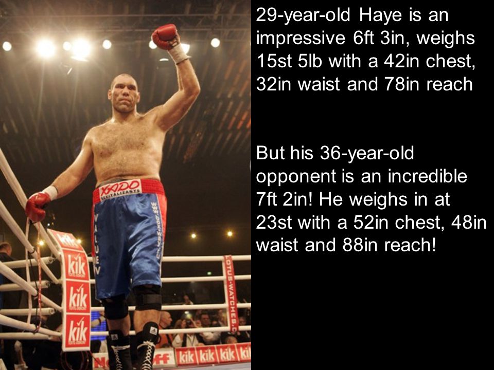 David Haye V Nikolai Valuev Boxing Fight Event Poster Print 8x10 WBC WBO Boxers 