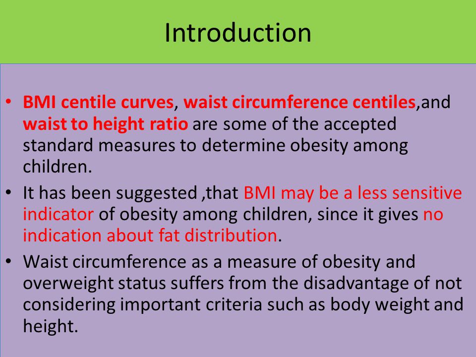 Augmenting Bmi And Waist Height Ratio For Establishing More
