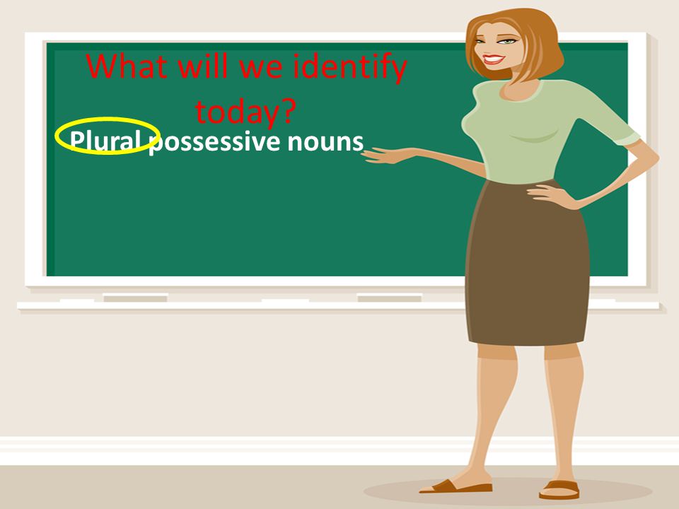 What will we identify today Plural possessive nouns