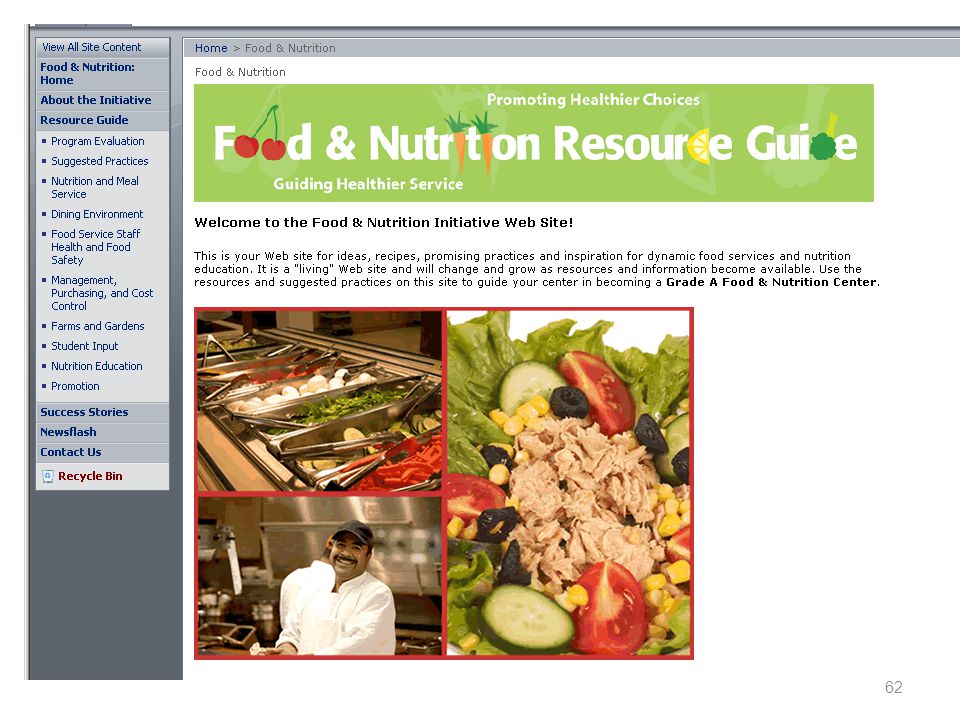 healthy eating and active lifestyles after this presentation 62