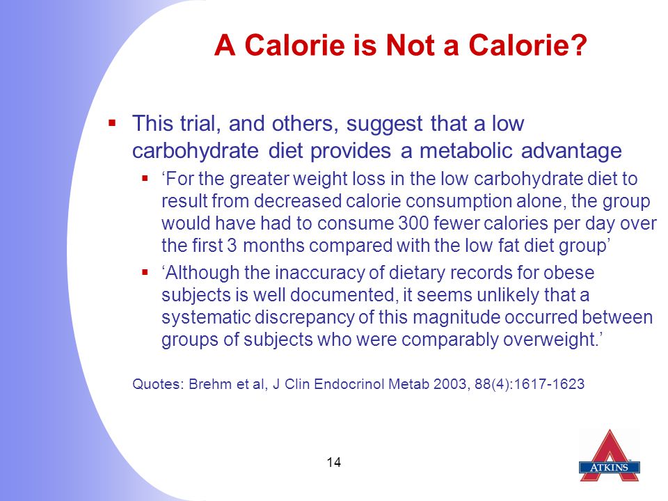 14 A Calorie is Not a Calorie.