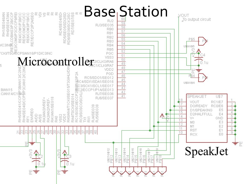 Base Station SpeakJet Microcontroller