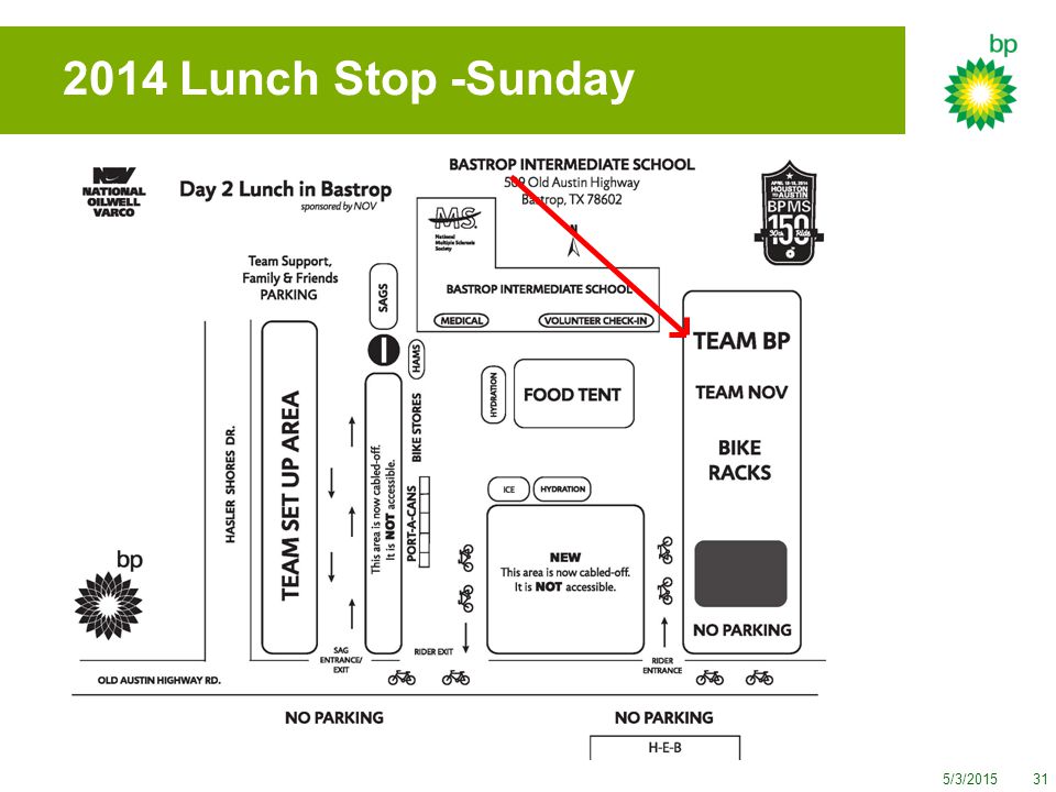 2014 Lunch Stop -Sunday 5/3/201531