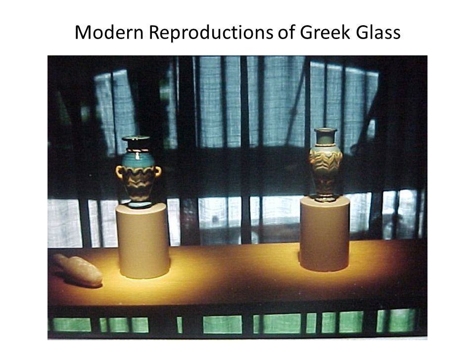 Modern Reproductions of Greek Glass