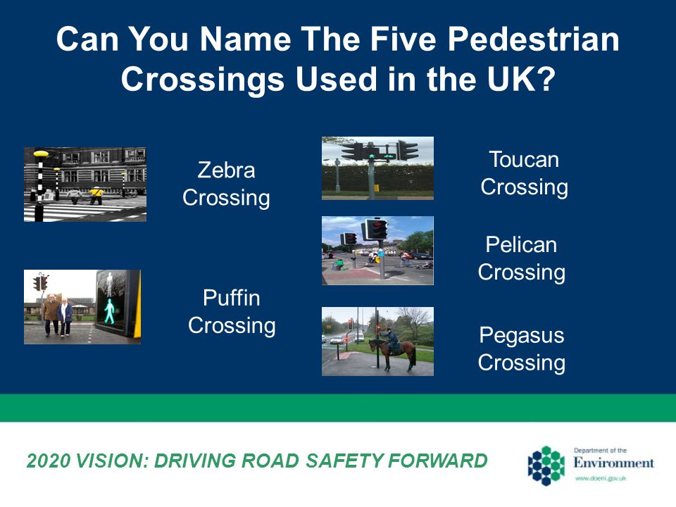 Can You Name The Five Pedestrian Crossings Used in the UK.