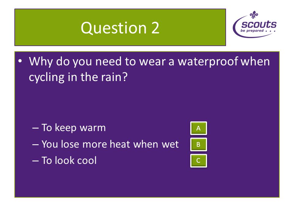 Question 1 Which is the correct combination of lights on a bike for cycling at night.