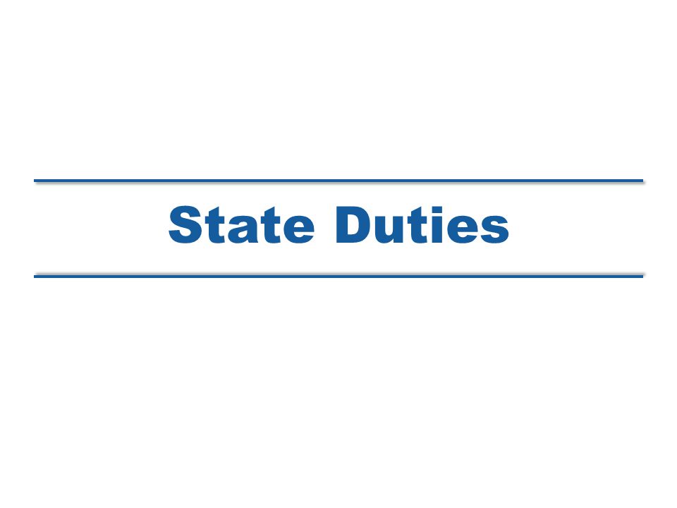 State Duties