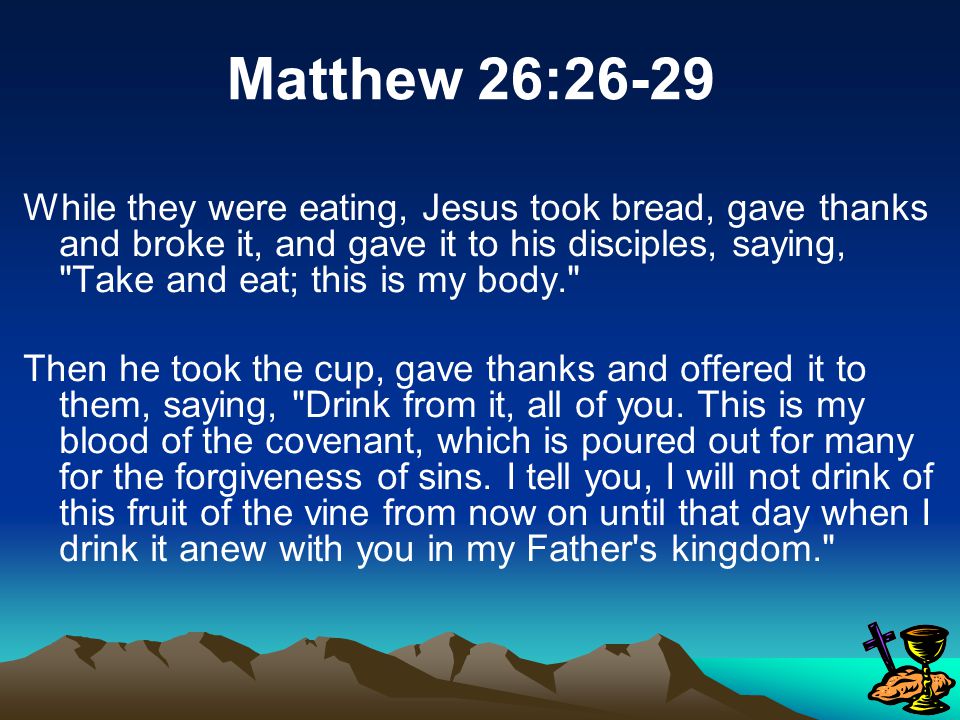 Question 2 What do we receive with our mouths when we participate in the Lord’s Supper