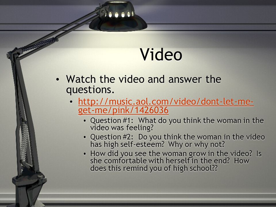 Video Watch the video and answer the questions.