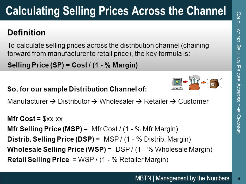 Calculating Margins This module covers the concepts of margins (currency  and percentages), markups, the relationship between selling prices and  margins, - ppt download