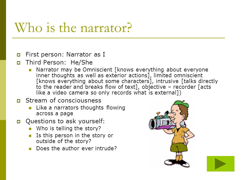 Who is the narrator.