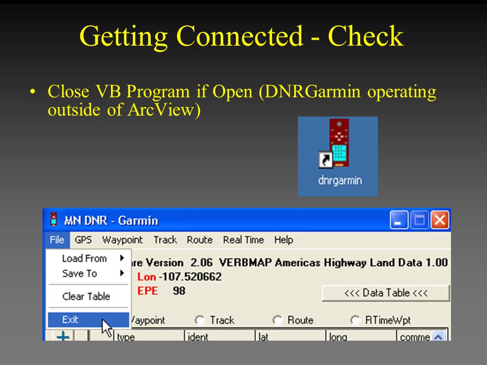 DNR Garmin Extension in ArcView: Set up Collect Data ArcView DNR Garmin. -  ppt download