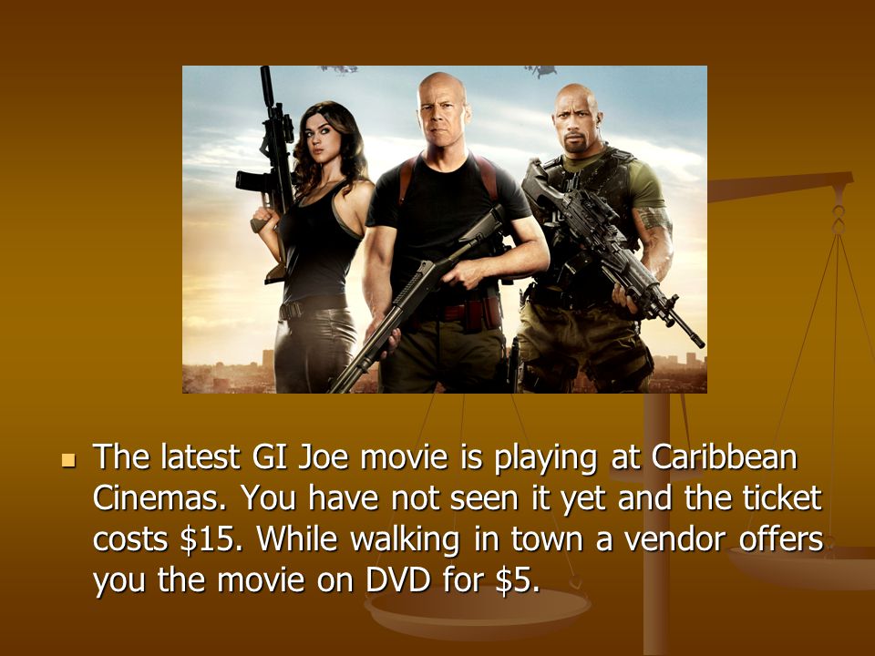 The latest GI Joe movie is playing at Caribbean Cinemas.