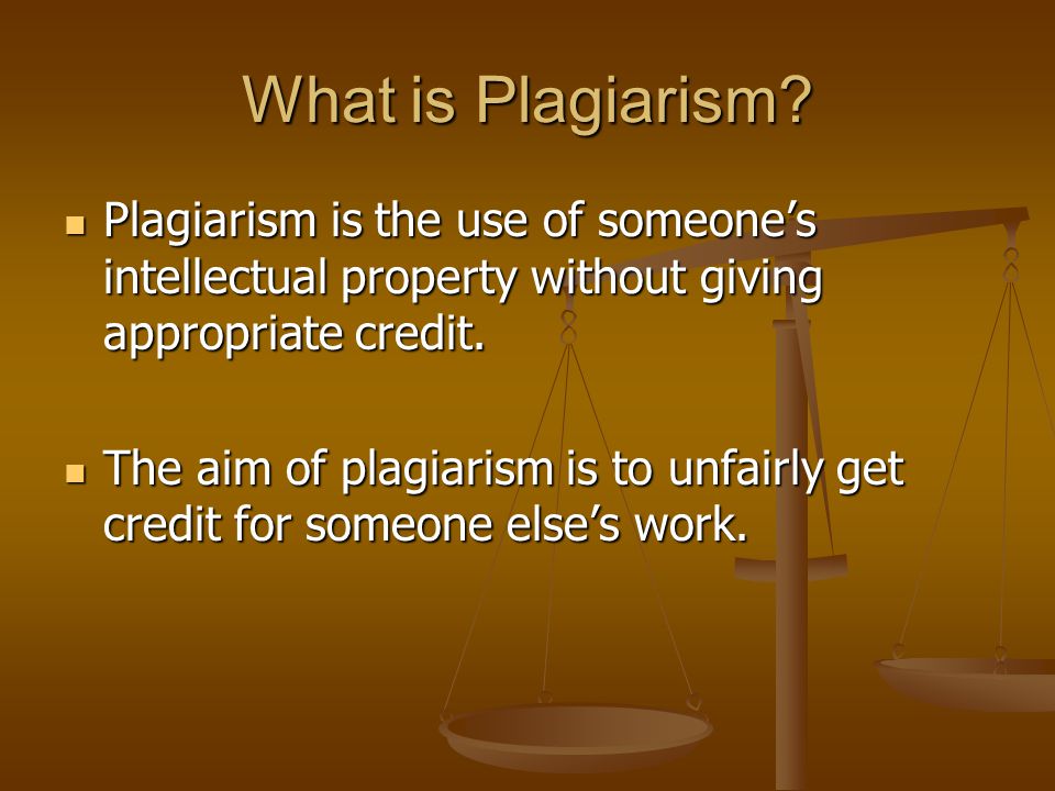 What is Plagiarism.