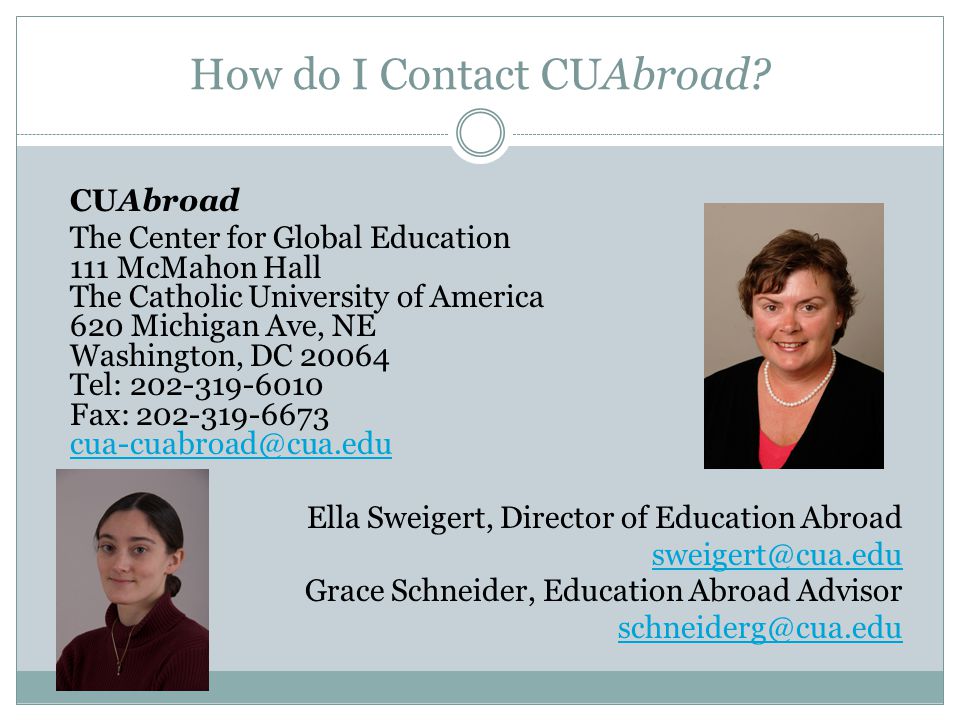 How do I Contact CUAbroad.