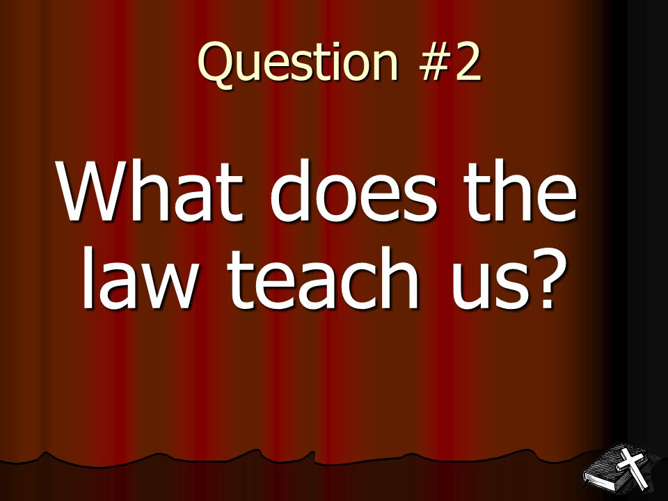 The two main teachings of the ____ are the ___ and the _____. Key Point #1 Bible law gospel