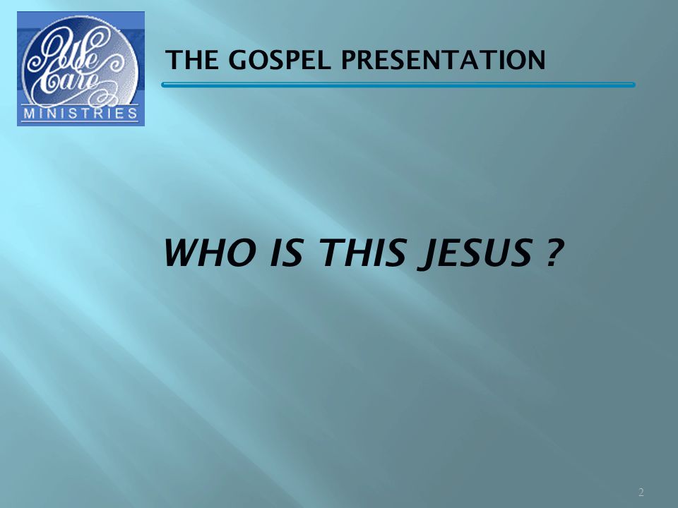 WHO IS THIS JESUS 2