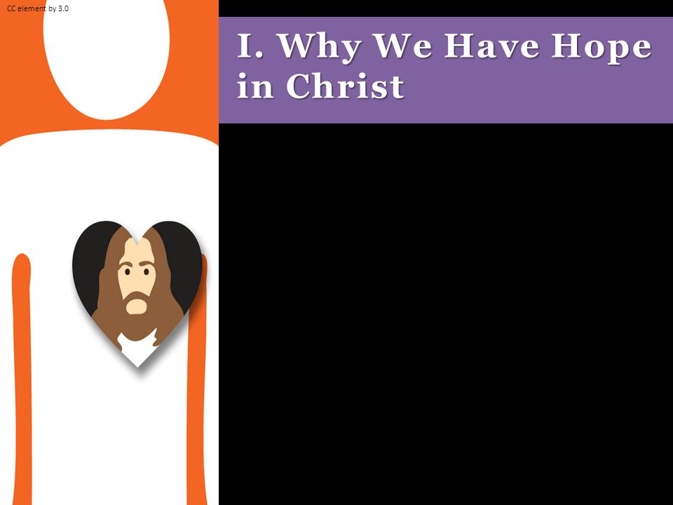I. Why We Have Hope in Christ CC element by 3.0