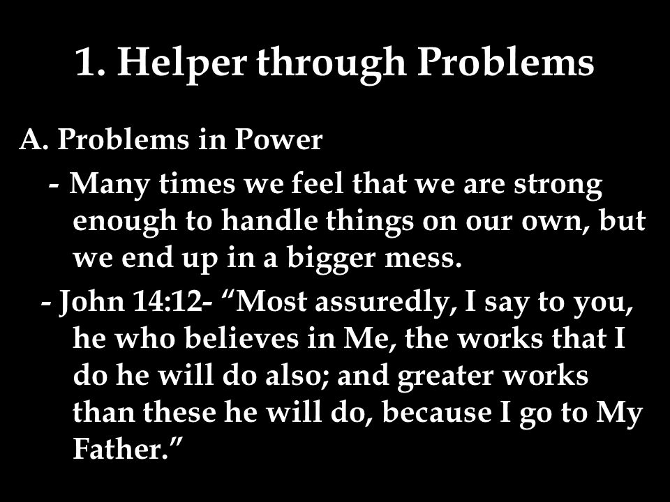 1. Helper through Problems A.