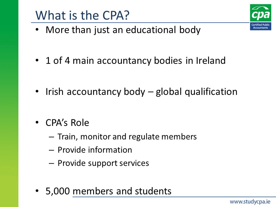 What is the CPA.