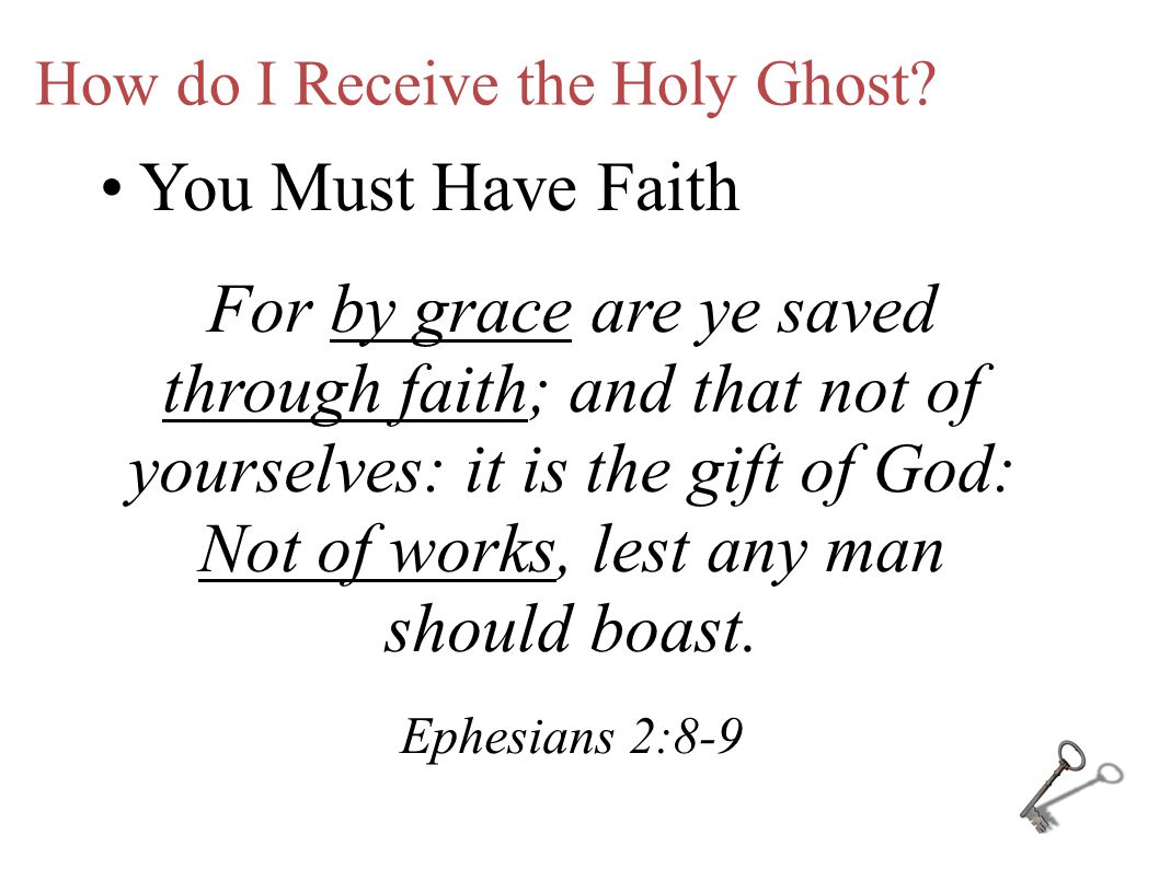 Why seek the Holy Ghost. …the things of God knoweth no man, but the Spirit of God.