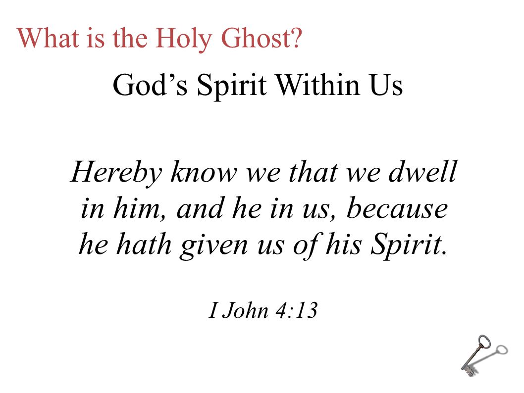 What is the Holy Ghost.