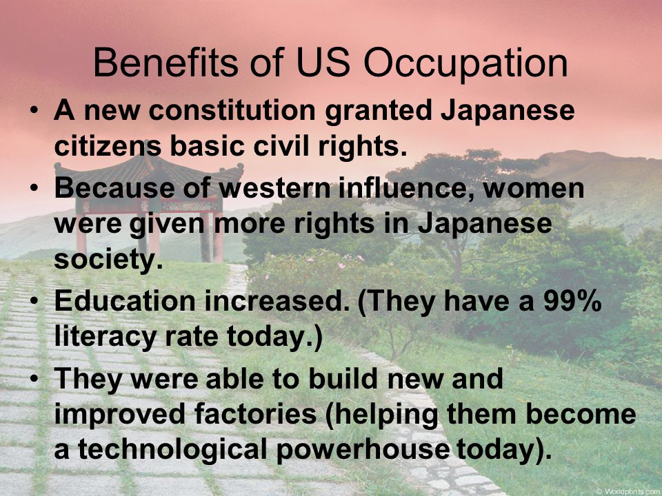 Japan After World War II. Enduring Understandings 1.Conflict and Change: When there is conflict between or within societies, change is the result ppt download