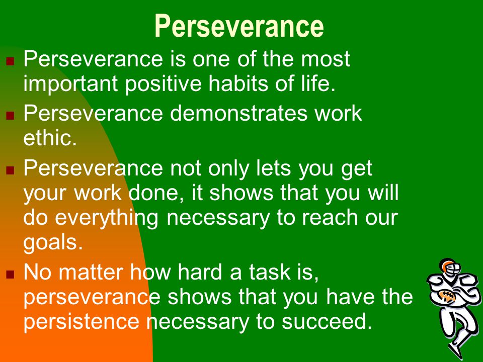 why is perseverance important