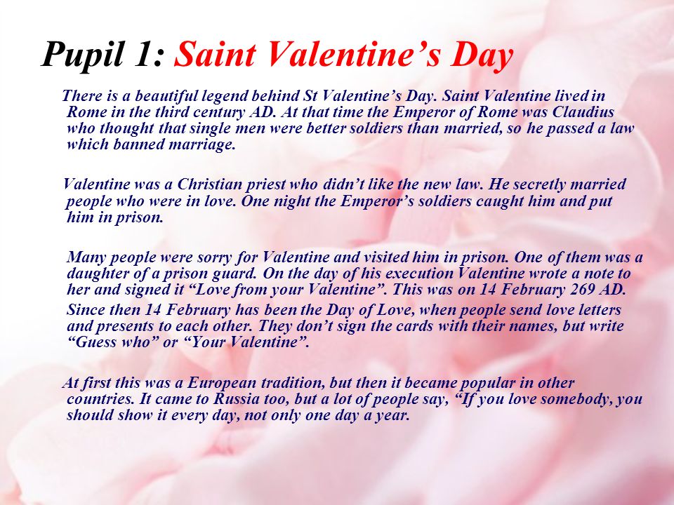 Valentine s day reading. Saint Valentine's Day History. Текст Saint Valentine's Day. 14 February St Valentine's Day History.