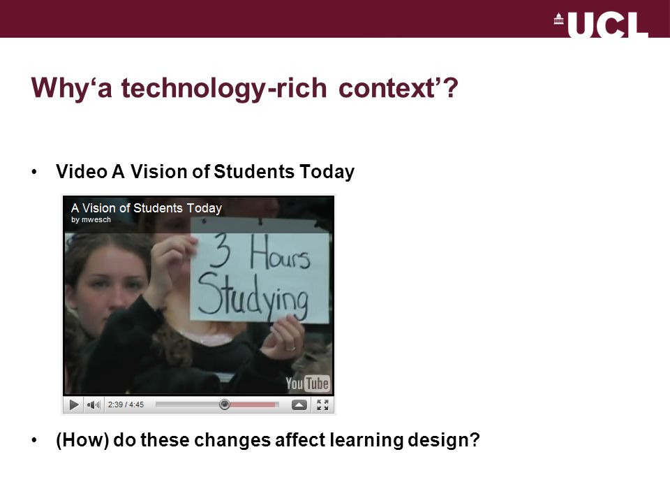 Why‘a technology-rich context’.