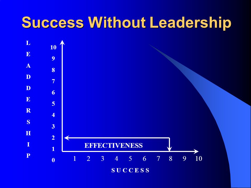 Success Without Leadership EFFECTIVENESS LEADDERSHIPLEADDERSHIP S U C C E S S