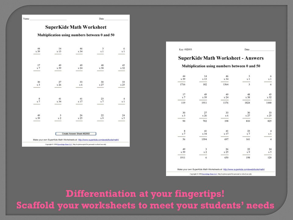 differentiate instruction quickly and easily answer sheets provided scaffold your worksheets to meet your students needs